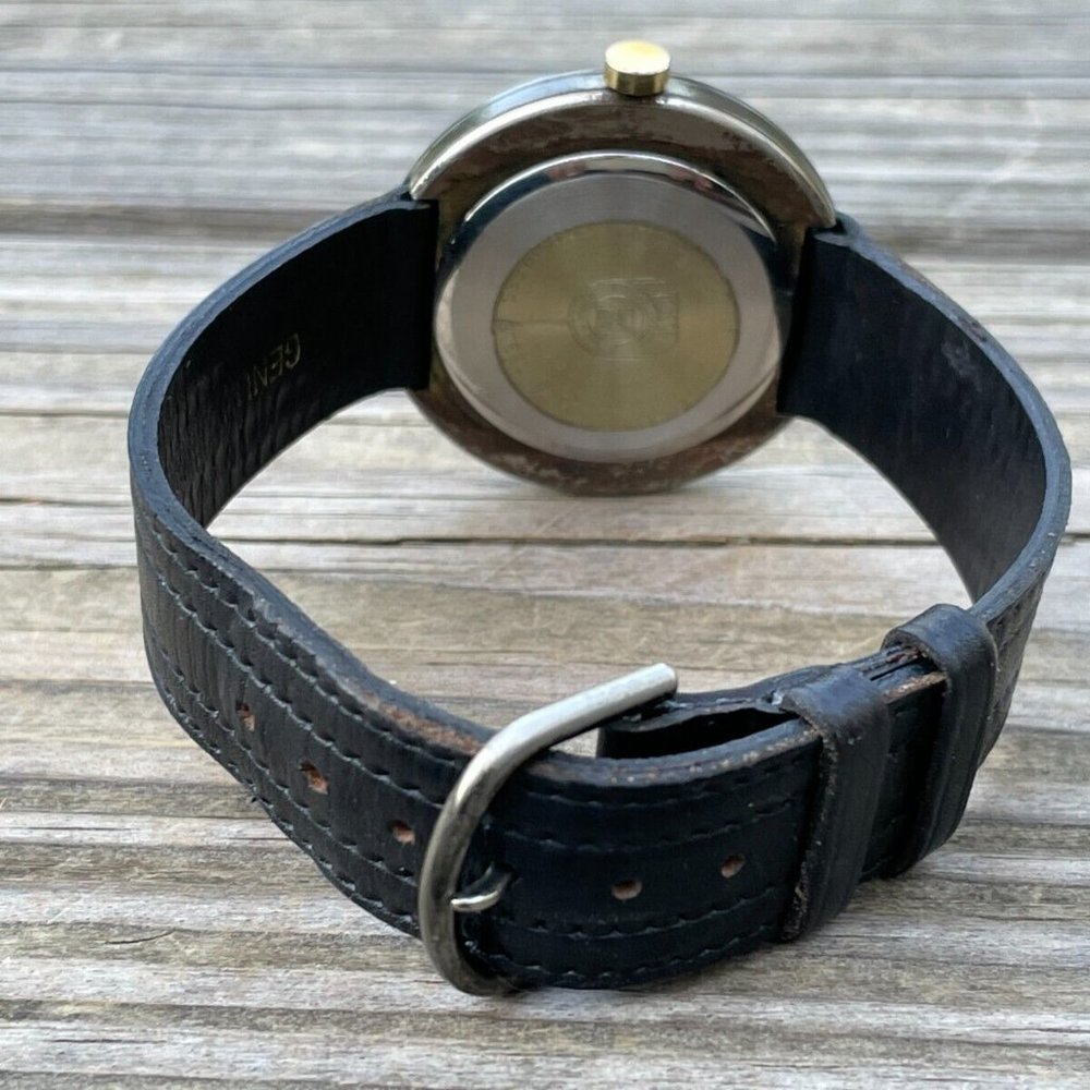 Fossil Men Wrist Watch Analog Black Leather Band Vintage Watch - Picture 9 of 10